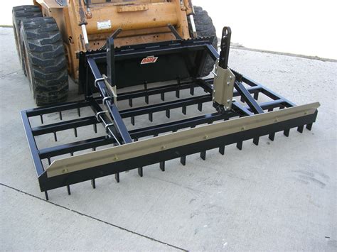 driveway rake for skid steer|rake attachment for skid steer.